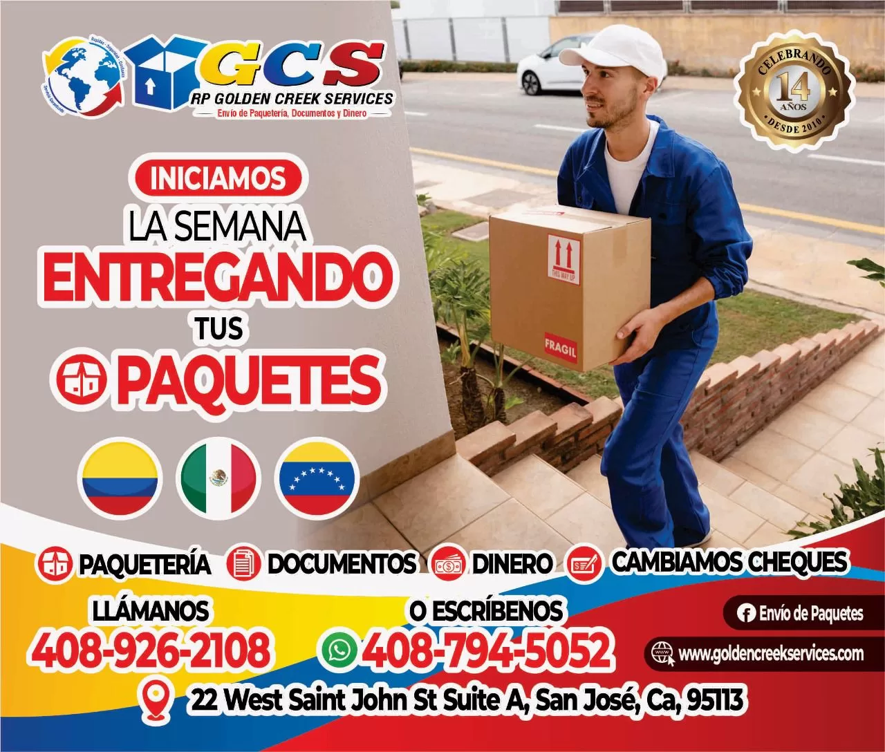 Envios de Paqueteria a Colombia, México Y Venezuela – Golden Creek Services